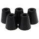 thumbnail image 2 of 5 piezas 40x38mm pies de goma antideslizantes alfombrillas de goma para muebles, patas de silla, protectores de de , negro, 2 of 7