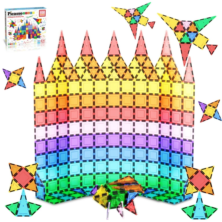 Geomag - COLOR - 127-Piece Magnetic Building Set, Certified STEM  Construction Toy, Safe for Ages 3 and Up