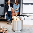 thumbnail image 4 of Solo Stove Ranger Fire Pit Bundle | Portable & Smokeless | Includes Stand, Lid & Shelter | Ideal for 2–4 People | Stainless Steel, 15"x15", 22lbs, 4 of 8