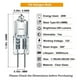 thumbnail image 4 of G4 Bulb,20 Pack Halogen G4 12V 20W with G4 Bi-pin Base, 4 of 5