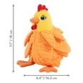 thumbnail image 7 of KONG® Layerz Forage Crackle and Squeaker Dog Toy, Hen, Medium, 7 of 7