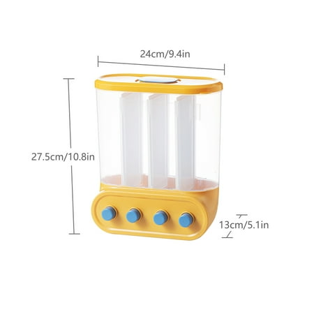 

Christmas Clearance! SuoKom Storage Tank Of Rice Mounted On The Wall Square Of Whole Grain Rice Mounted On The Wall Storage Of Food
