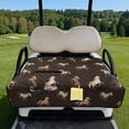 thumbnail image 2 of Whosucclay Horse Pattern Golf Cart Seat Blanket, 4 Pockets Cushion Cover for EZGO TXT RXV 2-Seater, 51.18 x 30.3 inches, 2 of 9