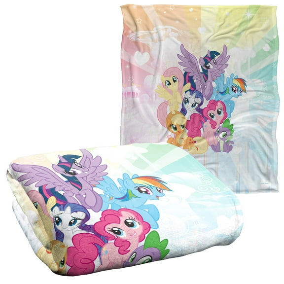 My Little Pony Tv Pony Group Officially Licensed Silky Touch Super Soft Throw Blanket 50' x 60'