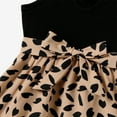 thumbnail image 4 of PatPat Mommy and Me Black Tank Top Splicing Leopard Print Frill Wrap Dresses Girl 2-9T, 4 of 7