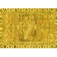 thumbnail image 1 of Ahgly Company Indoor Rectangle Persian Yellow Traditional Area Rugs, 4' x 6', 1 of 4