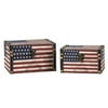 AMERICAN FLAG DESIGN BOX SET/MEDIUM AND SMALL