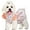 Orange, variant on Dog Dress Summer for Small Dogs Cats Girl Cute Floral Puppy Harness Dresses with D Ring Pet Dog Princess Birthday Dress Female Doggie