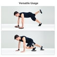 thumbnail image 5 of Unique Bargains Exercise Core Sliders, 175mm Dia. Glider Discs Dual Sided Usage for Full Body Workout, Black, 5 of 5