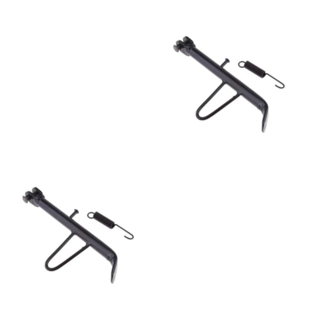 VONKY Support de Moto en Métal Fabriqué en Fer Résistant à la Rouille Facile à Installer Résistant à l'Usure Noir 16cm 2Set