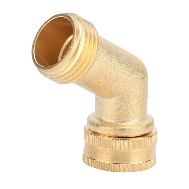 Adaptador de conector de manguera con válvula de bola de latón de 3/4" con junta para jardín