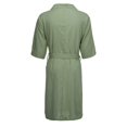 thumbnail image 4 of VNKIDY Men's Loungewear Solid Color Short Sleeve V Neck Robes Belted Pockets Soft Loungewear For Casual Daily Home Relaxation Activities Relaxed Fit Homewear, 4 of 4