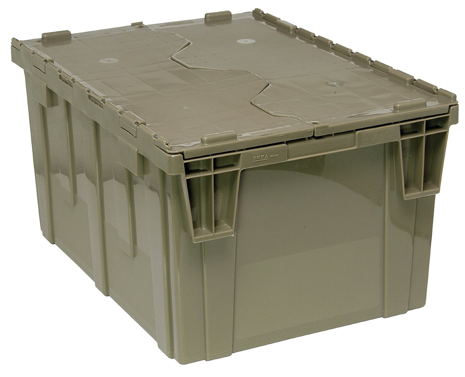 Quantum Qdc2420 12 Plastic Storage Container With Attached Flip Plastic Storage Container