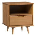 thumbnail image 1 of Table d'Appoint en Bois Massif à Tiroirs de 20 Po - Caramel, 1 of 6