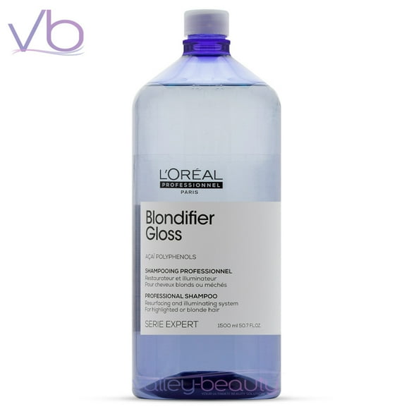 L’Oreal Professionnel Serie Expert Blondifier Gloss Shampoo | Illuminating Shampoo For Cool Blond Hair, 1500ml