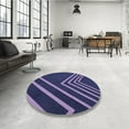 thumbnail image 3 of Ahgly Company Indoor Square Patterned Light Purple Area Rugs, 3' Square, 3 of 6