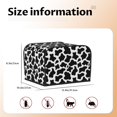 thumbnail image 3 of Cauagu Cow Print Black White for 4 Slice Toaster Cover (11.4''×7.9''×7.5'') Bread Machine Cover Toaster Protector Kitchen Appliance Dust Cover, 3 of 7