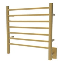 Amba Radiant Small 7 Bar Plug In Electric Bathroom Towel Warmer, Satin Brass