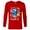 New Red, variant on Disney PIXAR Finding Nemo Dory Just Keep Swimming - Long Sleeve T-Shirt for Men - Customized-White