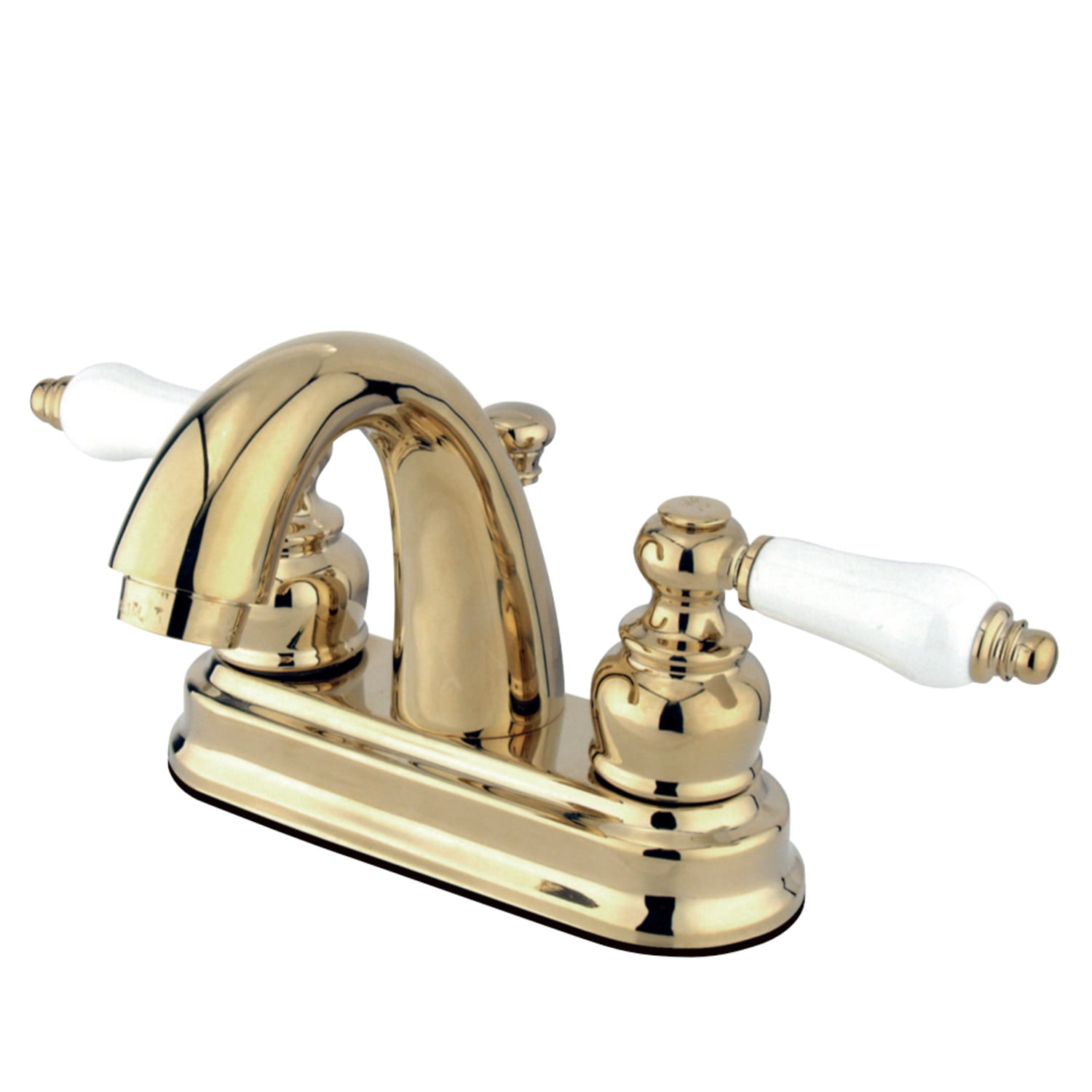 Kingston Brass KB5612PL Restoration 4 in. Centerset Bathroom Faucet, Polished Brass
