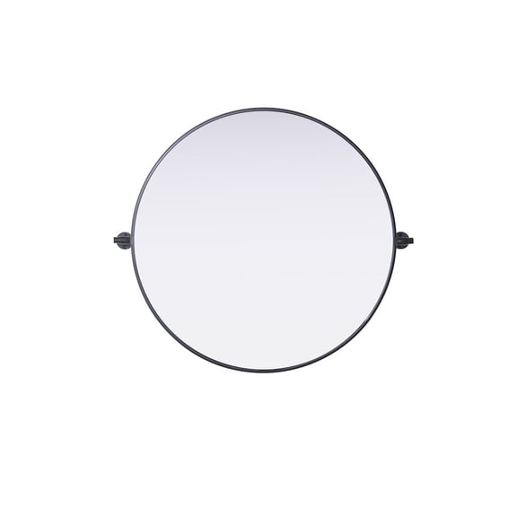 Elegant Kitchen and Bath Amoura 30X30 Pivot Mirror In Black