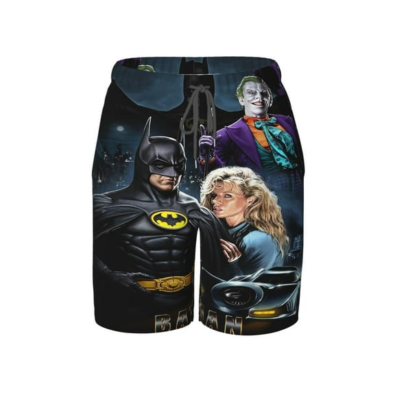 Batman Boy's Swim Trunks Quick Dry Board Shorts Kids Beach Swim Shorts Bathing Suits Swimsuit
