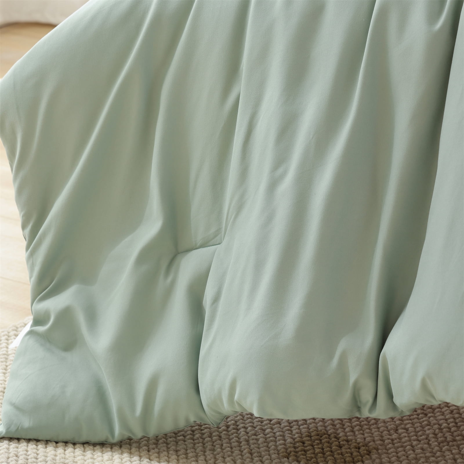 SPRINDAY Queen Comforter Set For Adult, 3 Piece Sage Green Comforter Sets & Bedding For All Season