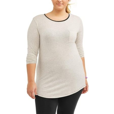 Poof Junior Plus OPP Athletic Rib Pocket Tee