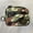 multicolor, variant on Male Fashion Backpack Hanging Bag Canvas Card Holder Zipper Coin Purse Earphone Bag Short Wallet Storage Bag GREY