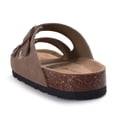 thumbnail image 3 of Crestar Women's Clog Slide Sandals with Arch Support, Comforable Adjustable Buckle Cork Footbed Slippers for Summer, Mocha, 3 of 7