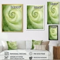 thumbnail image 3 of Designart "Dreamy Green Serene Spiral" Abstract Spirals Picture Framed Canvas Prints, 3 of 5