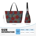 thumbnail image 2 of Yiaed Ladybug Print Large Capacity Beach Travel Bag - Waterproof Zipper Vacation Tote for Sandproof Storage, and Camping, 2 of 5