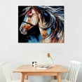 thumbnail image 2 of COMIO  Horse Native American Decor Colorful Southwestern Indian Horse Canvas Wall Art Framed Poster Prints Native Indian Horse Picture Artwork Home Bedroom Living Room Decoration, 2 of 4