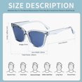 thumbnail image 4 of LifeArt Polarized Sunglasses for Men and Women Oversized Trendy Driving Shades UV400 Protection Anti Glare (Clear Grey+Black), 4 of 5