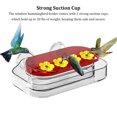 thumbnail image 4 of Greeniant Alimentador de colibrí con ventana para pájaros con 4 puertos de alimentación, botella de bebedero recargable transparente para Suministros de alimentación y agua para mascotas, 4 of 6