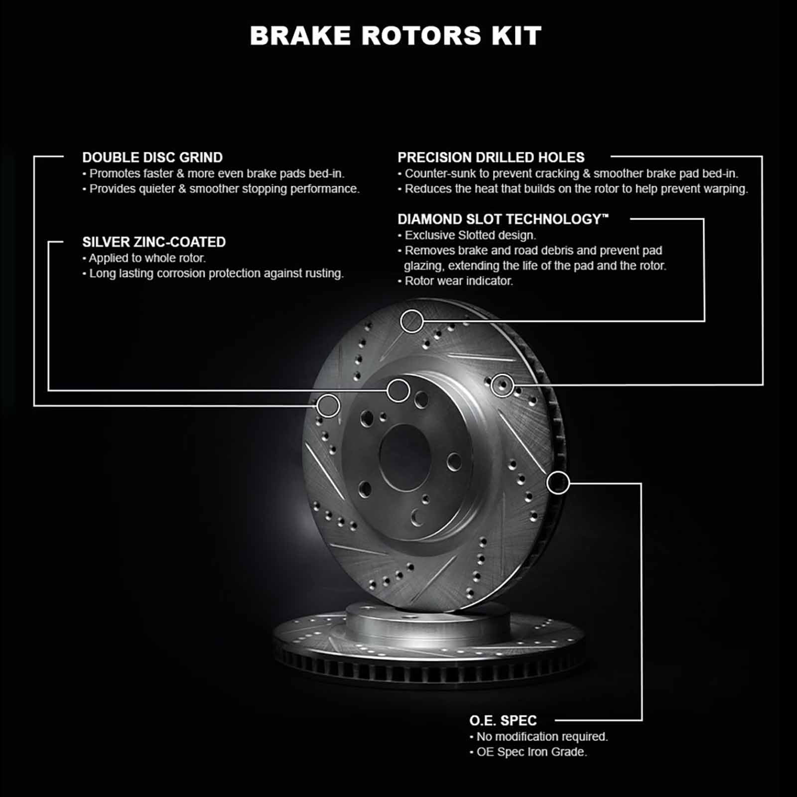 R1 Concepts Front Brake Rotor Kit