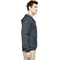 thumbnail image 2 of 994MR Jerzees Adult NuBlend Fleece Quarter-Zip Pullover Hooded -Black Heather-S, 2 of 3