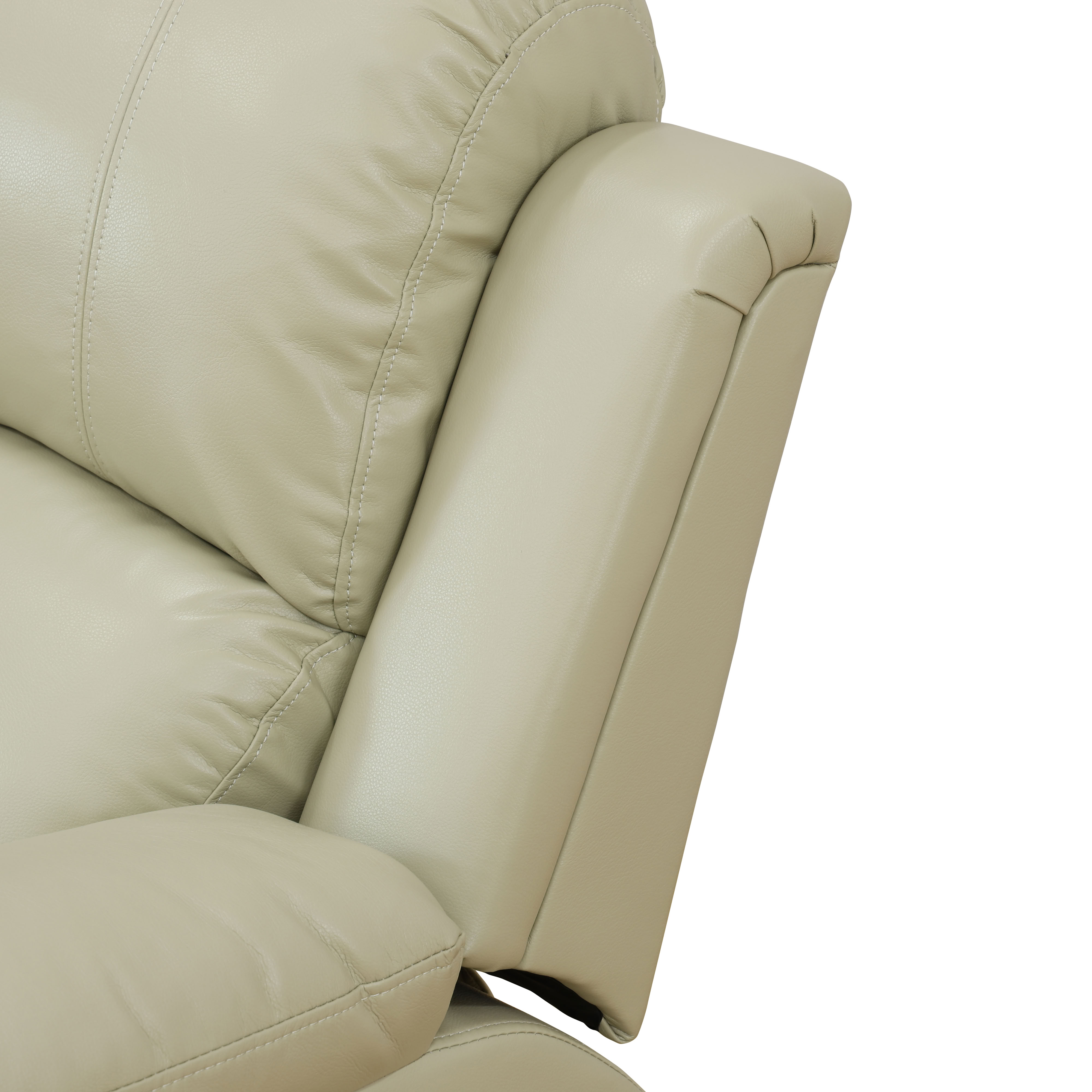 MAYEERTY Leather Recliner Chair, Single Reclining Sofa with Adjustable Angle, for Living Room, Home Theater & Personal Lounge