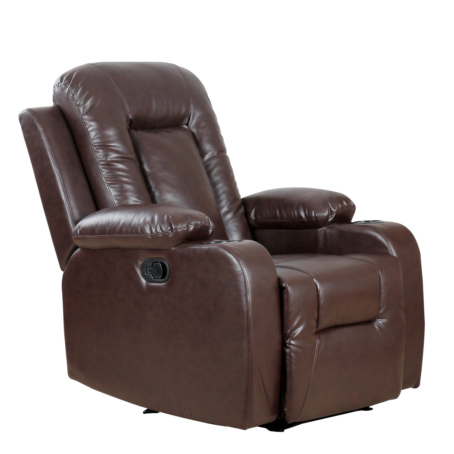 Manual Recliner Chair Lounger Sofa Chair Overstuffed Home Office