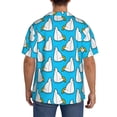thumbnail image 3 of Xecao Duck Dives Men's Casual Short-sleeved Shirt, a button-up collared shirt with a pocket-XX-Large, 3 of 5