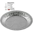 thumbnail image 2 of Pactogo 9" Aluminum Foil Pie Pans 1" Medium Deep - Made in USA Disposable Tins (Pack of 10), 2 of 3