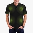 thumbnail image 1 of Balery Mandala With Marijuana Leaf Camisa Polo de Hombre con Estampado, de Manga Corta y Tejido Medio, Camisa Tipo Golf Polo-Medium, 1 of 6