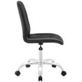 thumbnail image 2 of Hawthorne Collection Prim Faux Leather Mid Back Swivel Office Chair in Black, 2 of 4