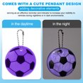 thumbnail image 4 of Uxcell Reflective Keychain Tags, Reflective Football Pendant Waterproof Safety Reflector for Backpack Purple, 4 of 7