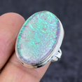thumbnail image 2 of Natural Pink Triplet Opal Gemstone 925 Sterling Silver Jewelry Ring Size 9, 2 of 2