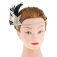 thumbnail image 3 of Venda elástica para mujer Sunnimix Diadema de imitación de Diamante negro y plata, 3 of 8