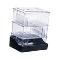 thumbnail image 2 of Caja de desbordamiento para acuarios, purificador de agua para tanque de tortugas, caja de filtro para acuario de 2 niveles, caja de filtro con cajón, 2 of 9