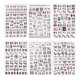 thumbnail image 1 of 2024 6 Sheet Set Mexican Flag Nail Art Stickers Salon Self Adhesive Nail Decals Decoration, 1 of 5