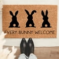 thumbnail image 2 of Happy Easter Entrance Doormats Personalized Front Porch Mat Decor Rugs with Rubber Back Easter Bunny Welcome Doormat Outdoor Entrance - Non-Slip Backing Spring Doormat for Indoor Outside Home 16"X24", 2 of 7