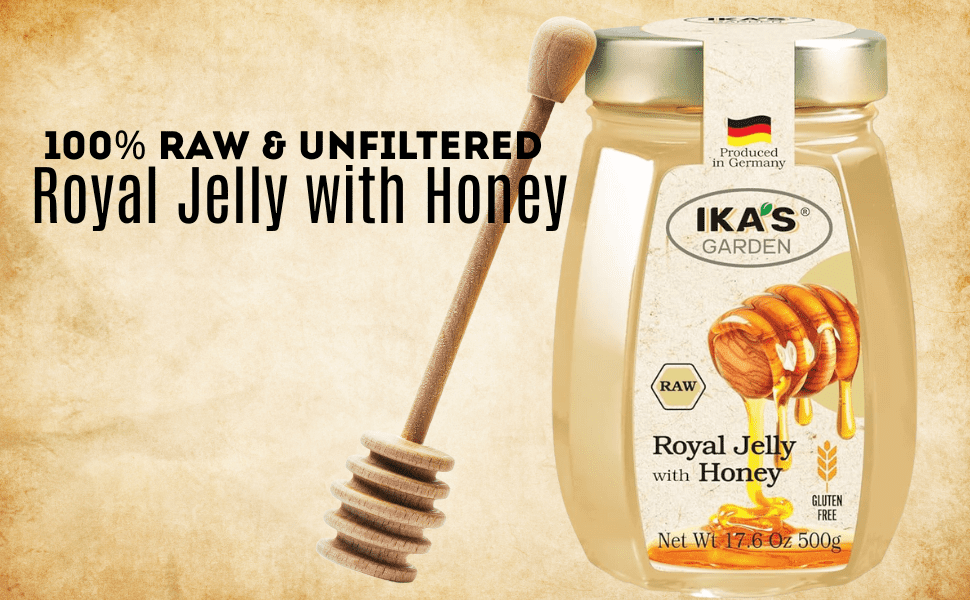 Ika's Garden Raw Royal Jelly with Honey